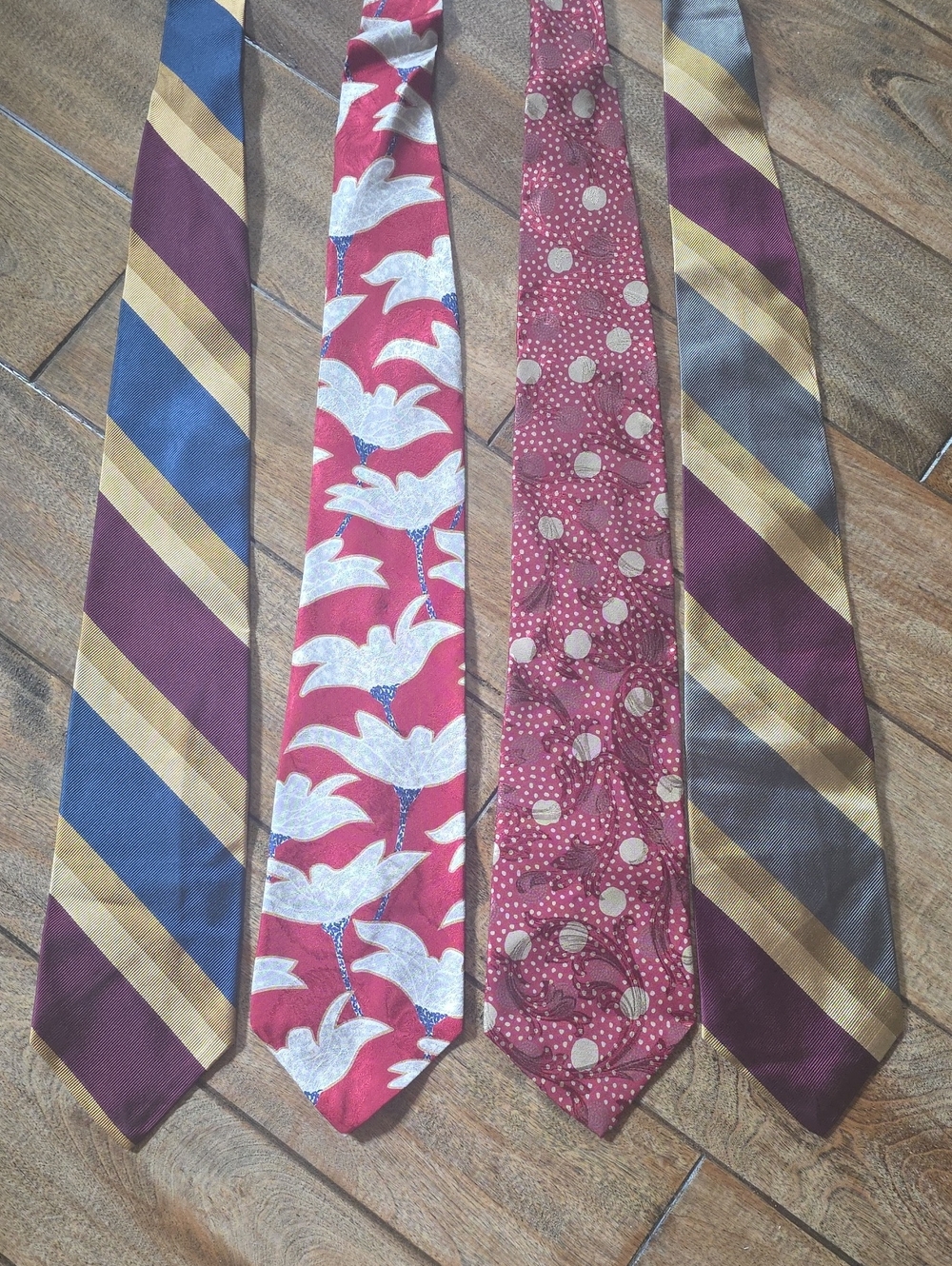 Anne Klein Men's Lot of 4 Vintage Silk Neck Ties